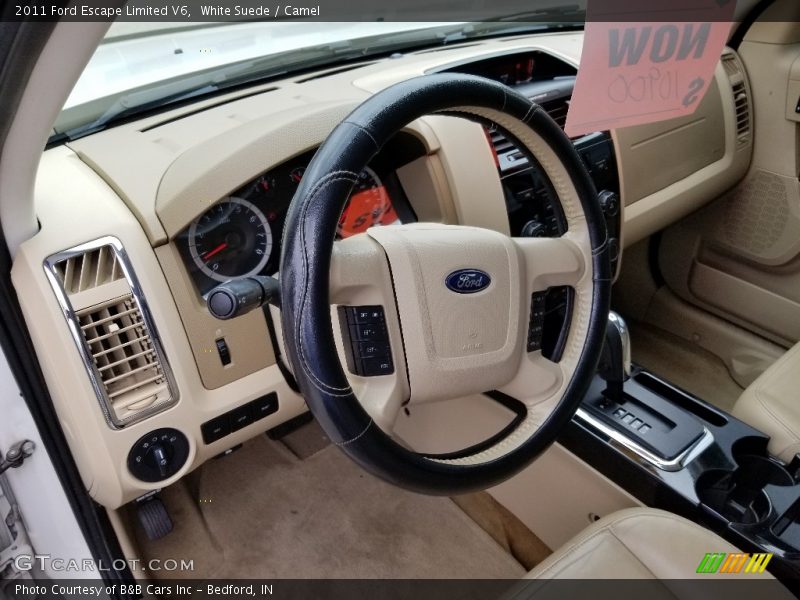 White Suede / Camel 2011 Ford Escape Limited V6