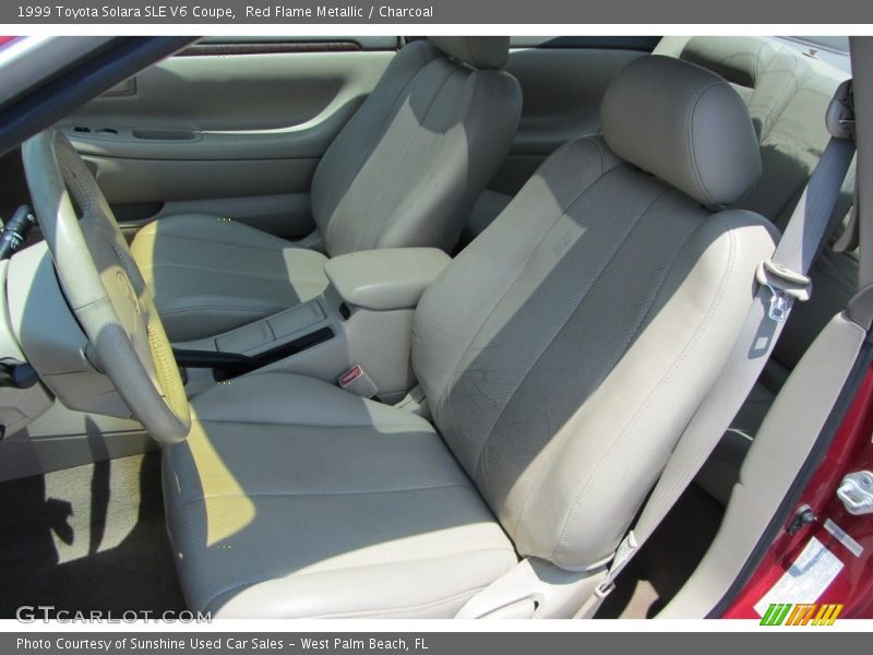 Red Flame Metallic / Charcoal 1999 Toyota Solara SLE V6 Coupe