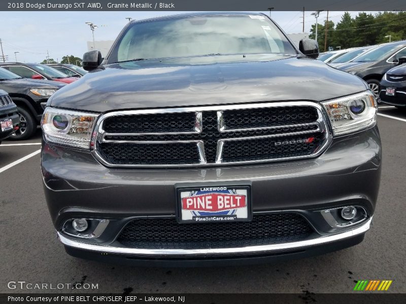 Granite Metallic / Black 2018 Dodge Durango SXT AWD