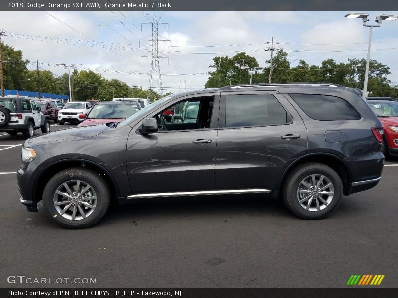 Granite Metallic / Black 2018 Dodge Durango SXT AWD