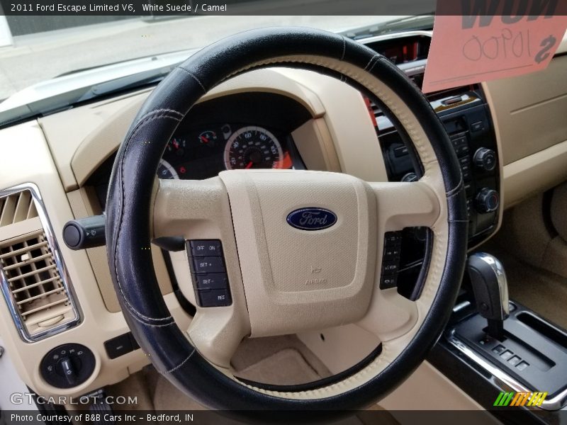 White Suede / Camel 2011 Ford Escape Limited V6