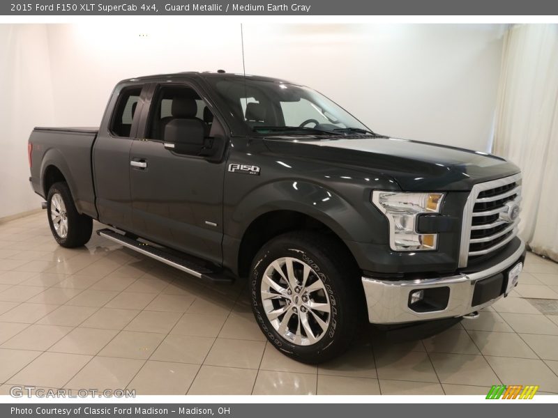 Guard Metallic / Medium Earth Gray 2015 Ford F150 XLT SuperCab 4x4