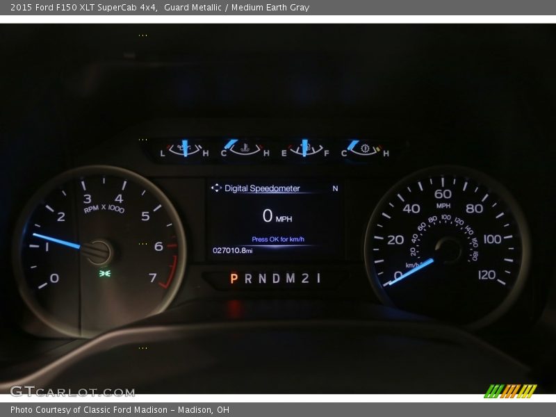 Guard Metallic / Medium Earth Gray 2015 Ford F150 XLT SuperCab 4x4