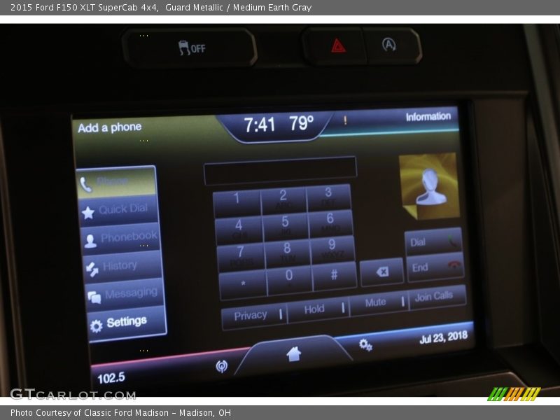 Guard Metallic / Medium Earth Gray 2015 Ford F150 XLT SuperCab 4x4