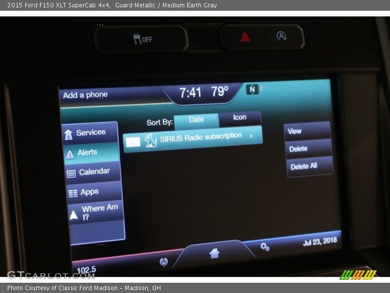 Guard Metallic / Medium Earth Gray 2015 Ford F150 XLT SuperCab 4x4