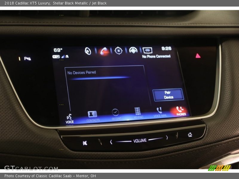 Stellar Black Metallic / Jet Black 2018 Cadillac XT5 Luxury