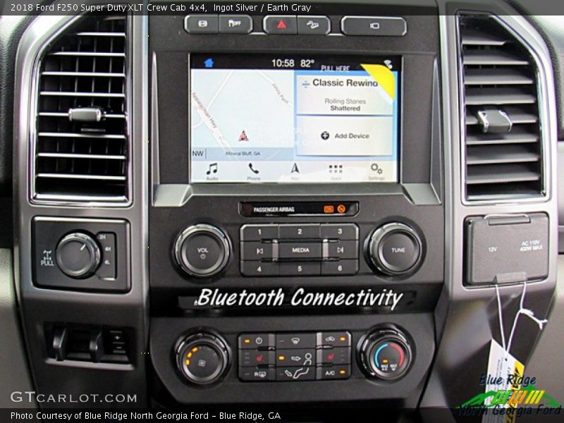 Ingot Silver / Earth Gray 2018 Ford F250 Super Duty XLT Crew Cab 4x4