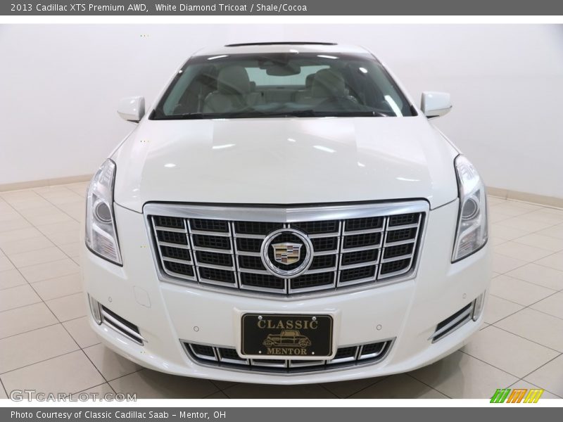 White Diamond Tricoat / Shale/Cocoa 2013 Cadillac XTS Premium AWD