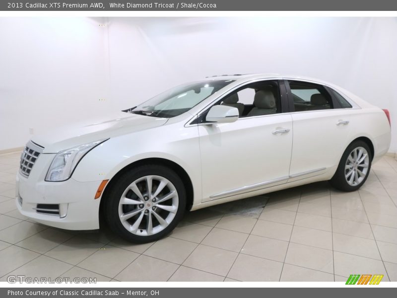 White Diamond Tricoat / Shale/Cocoa 2013 Cadillac XTS Premium AWD