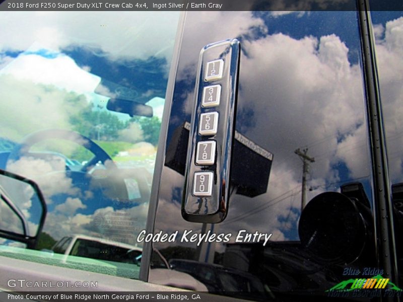 Ingot Silver / Earth Gray 2018 Ford F250 Super Duty XLT Crew Cab 4x4