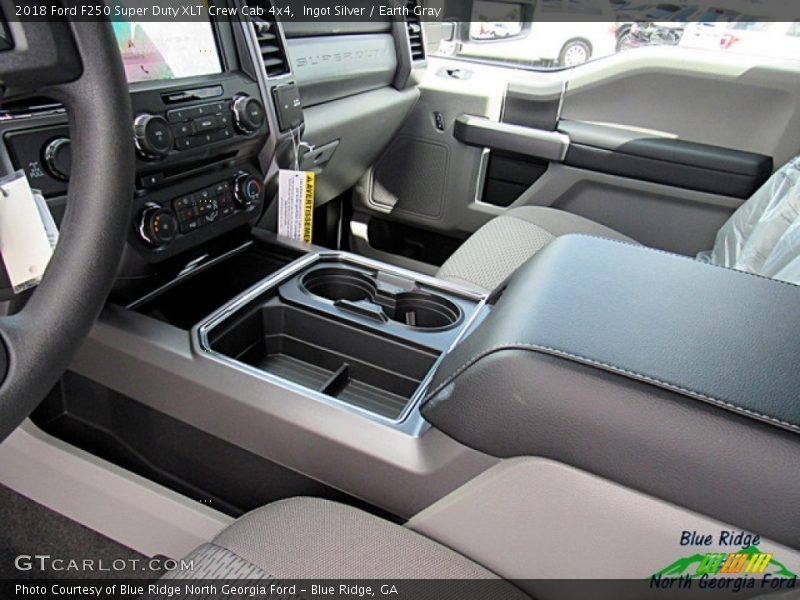 Ingot Silver / Earth Gray 2018 Ford F250 Super Duty XLT Crew Cab 4x4