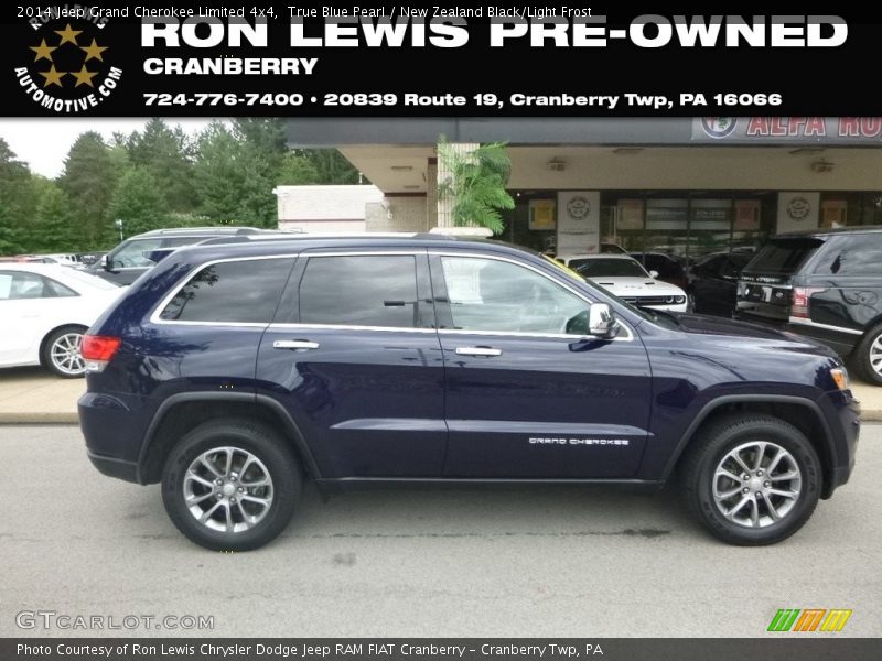 True Blue Pearl / New Zealand Black/Light Frost 2014 Jeep Grand Cherokee Limited 4x4