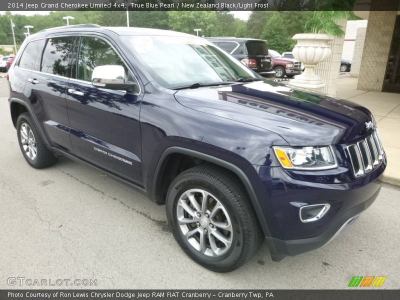 True Blue Pearl / New Zealand Black/Light Frost 2014 Jeep Grand Cherokee Limited 4x4