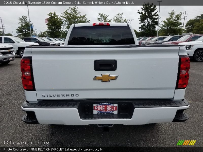 Summit White / Dark Ash/Jet Black 2018 Chevrolet Silverado 1500 Custom Double Cab