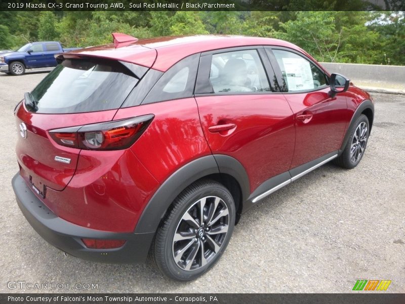 Soul Red Metallic / Black/Parchment 2019 Mazda CX-3 Grand Touring AWD