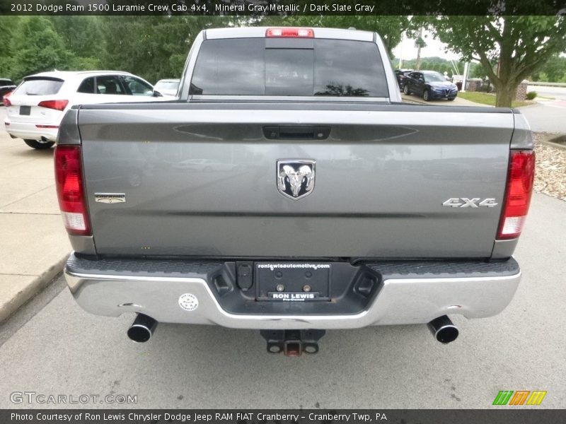 Mineral Gray Metallic / Dark Slate Gray 2012 Dodge Ram 1500 Laramie Crew Cab 4x4