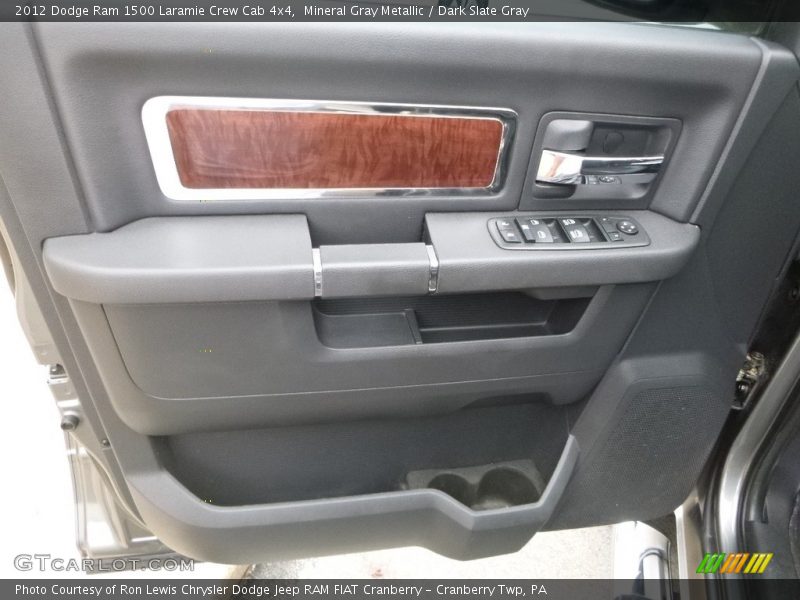 Mineral Gray Metallic / Dark Slate Gray 2012 Dodge Ram 1500 Laramie Crew Cab 4x4