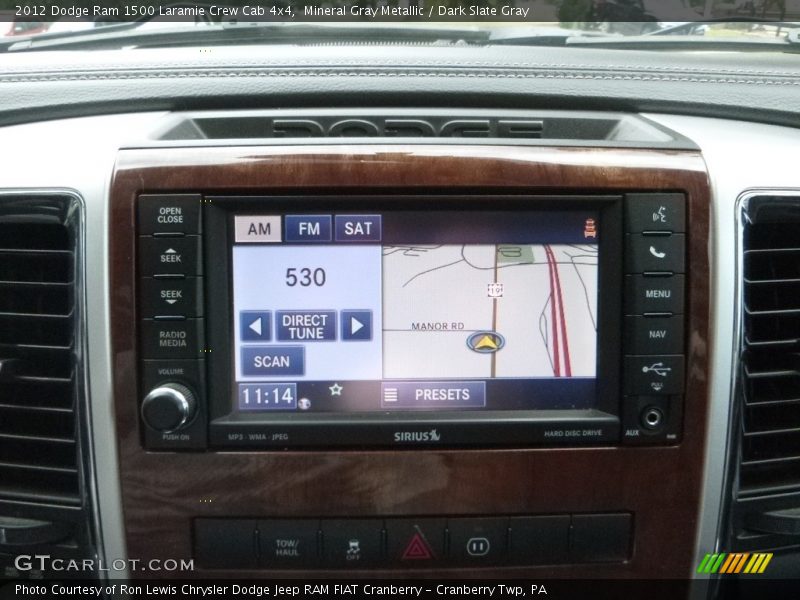 Mineral Gray Metallic / Dark Slate Gray 2012 Dodge Ram 1500 Laramie Crew Cab 4x4