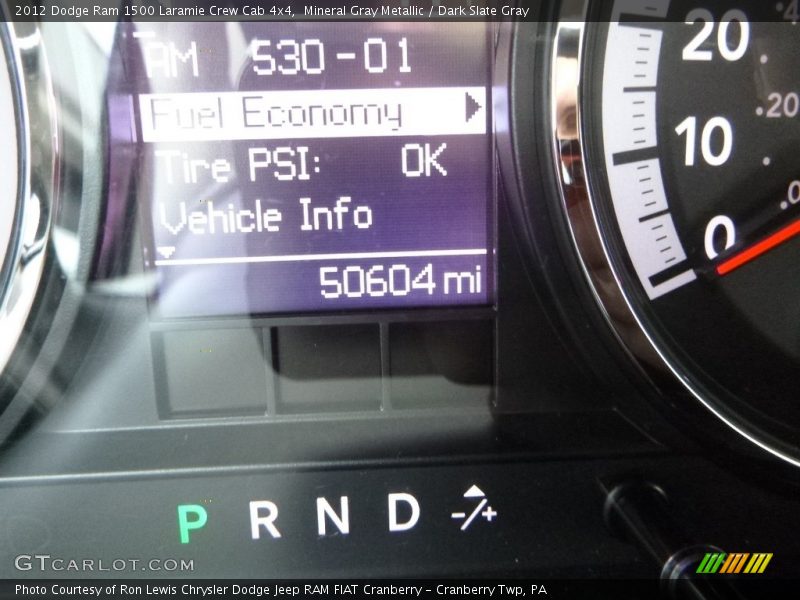 Mineral Gray Metallic / Dark Slate Gray 2012 Dodge Ram 1500 Laramie Crew Cab 4x4