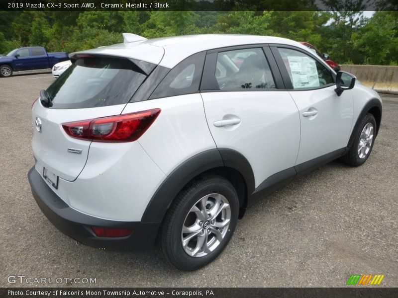 Ceramic Metallic / Black 2019 Mazda CX-3 Sport AWD