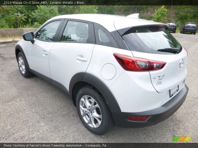 Ceramic Metallic / Black 2019 Mazda CX-3 Sport AWD