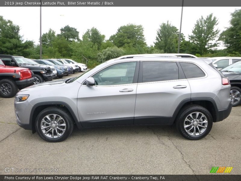 Billet Silver Metallic / Black 2019 Jeep Cherokee Latitude Plus