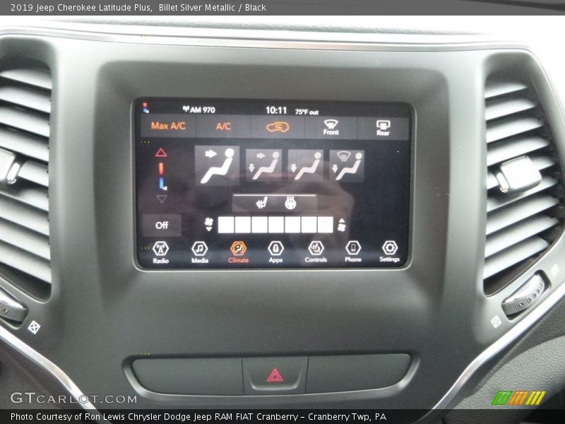 Billet Silver Metallic / Black 2019 Jeep Cherokee Latitude Plus
