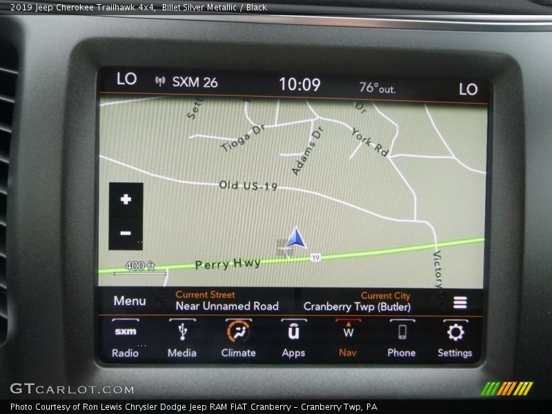 Billet Silver Metallic / Black 2019 Jeep Cherokee Trailhawk 4x4