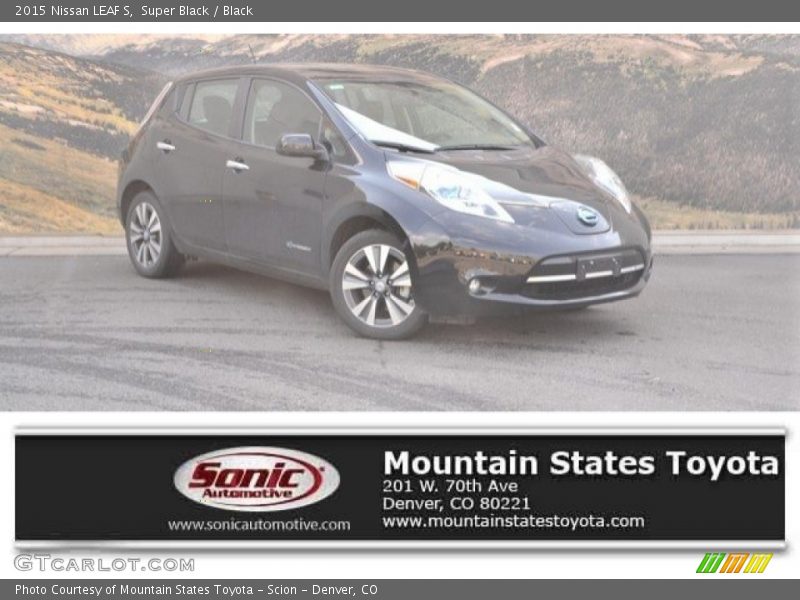 Super Black / Black 2015 Nissan LEAF S