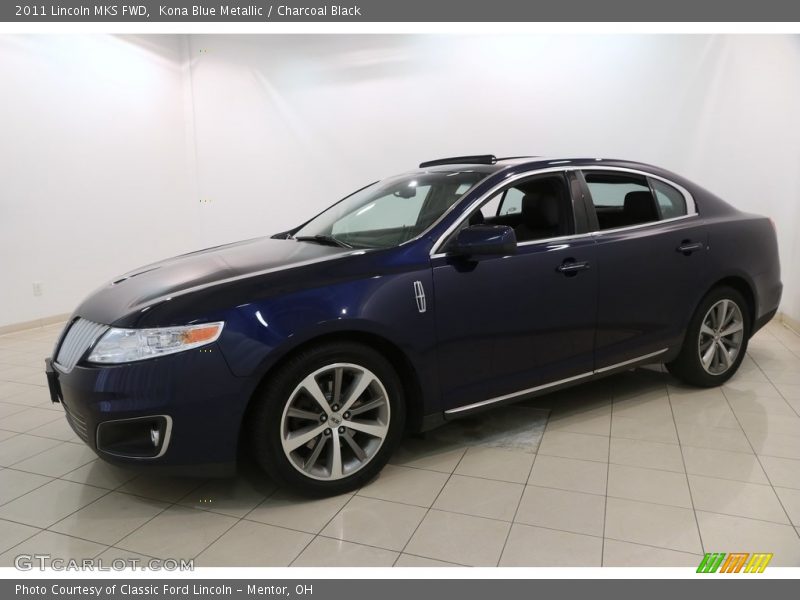 Kona Blue Metallic / Charcoal Black 2011 Lincoln MKS FWD