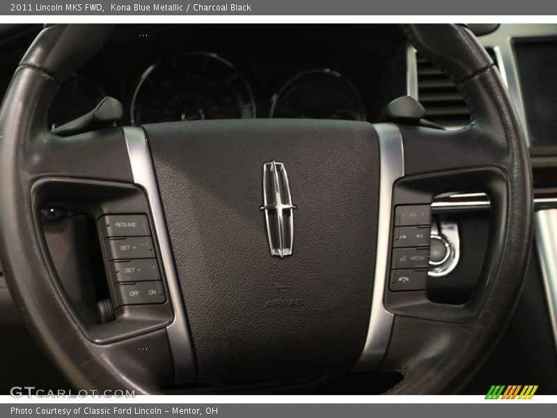 Kona Blue Metallic / Charcoal Black 2011 Lincoln MKS FWD