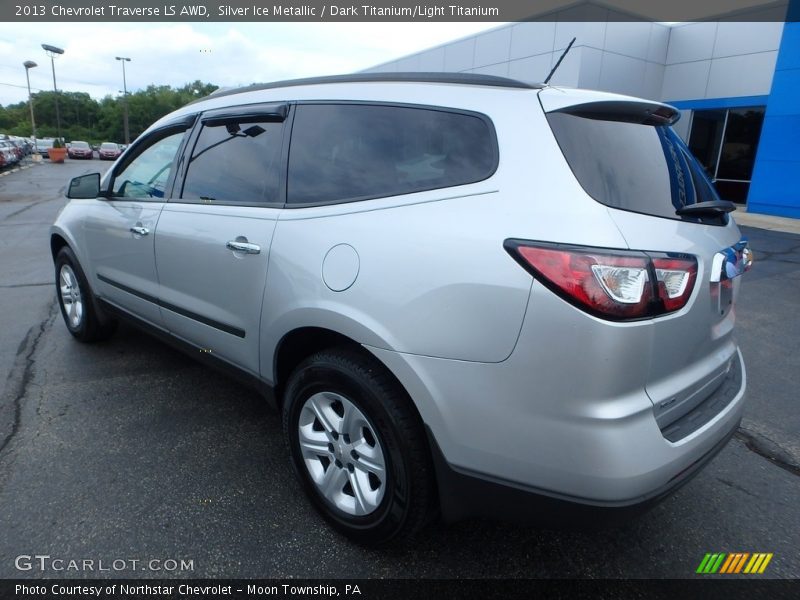 Silver Ice Metallic / Dark Titanium/Light Titanium 2013 Chevrolet Traverse LS AWD