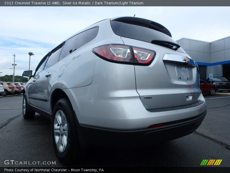 Silver Ice Metallic / Dark Titanium/Light Titanium 2013 Chevrolet Traverse LS AWD
