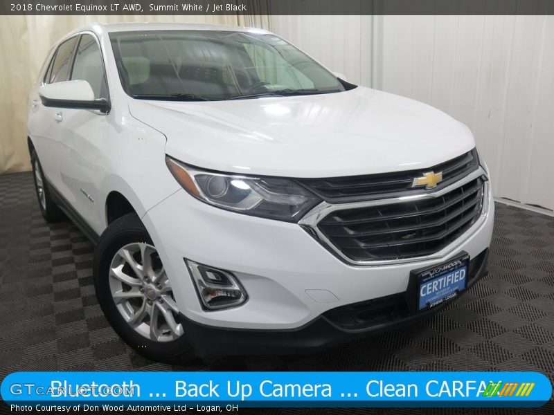 Summit White / Jet Black 2018 Chevrolet Equinox LT AWD