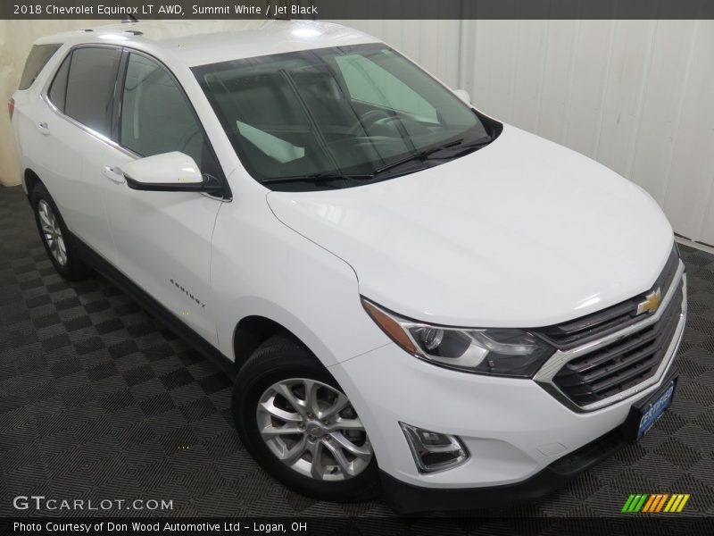 Summit White / Jet Black 2018 Chevrolet Equinox LT AWD