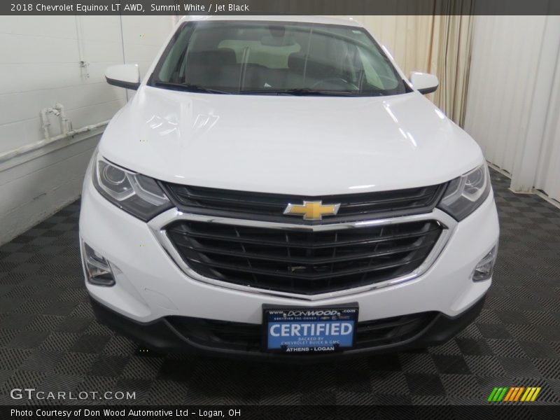 Summit White / Jet Black 2018 Chevrolet Equinox LT AWD