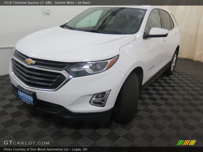 Summit White / Jet Black 2018 Chevrolet Equinox LT AWD