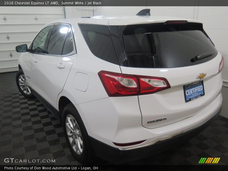Summit White / Jet Black 2018 Chevrolet Equinox LT AWD