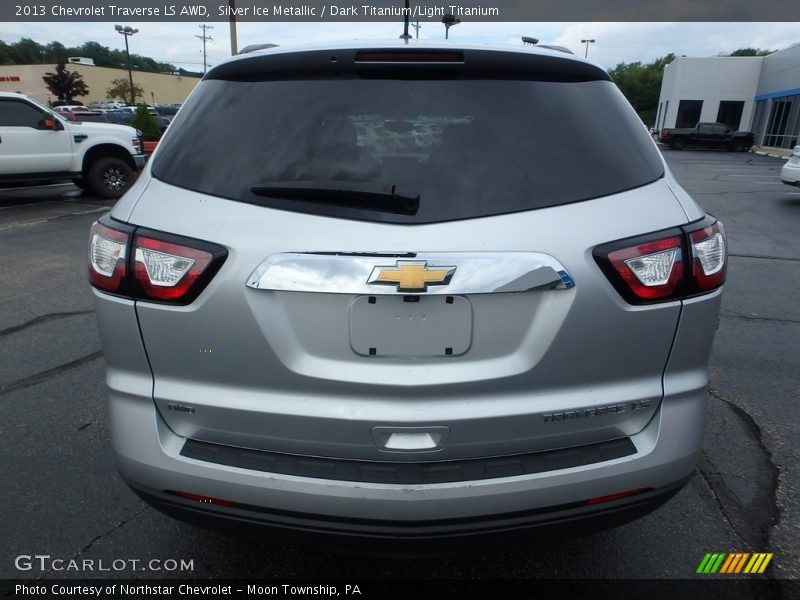 Silver Ice Metallic / Dark Titanium/Light Titanium 2013 Chevrolet Traverse LS AWD