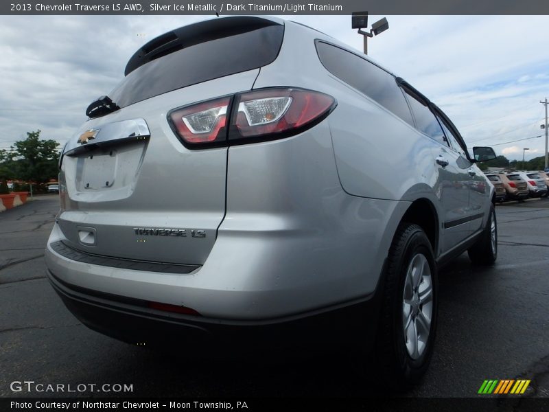 Silver Ice Metallic / Dark Titanium/Light Titanium 2013 Chevrolet Traverse LS AWD