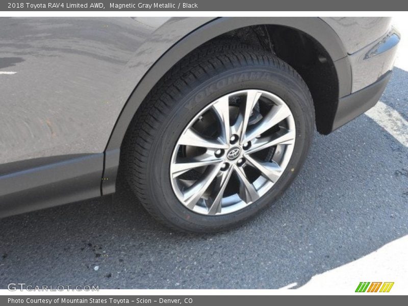 Magnetic Gray Metallic / Black 2018 Toyota RAV4 Limited AWD