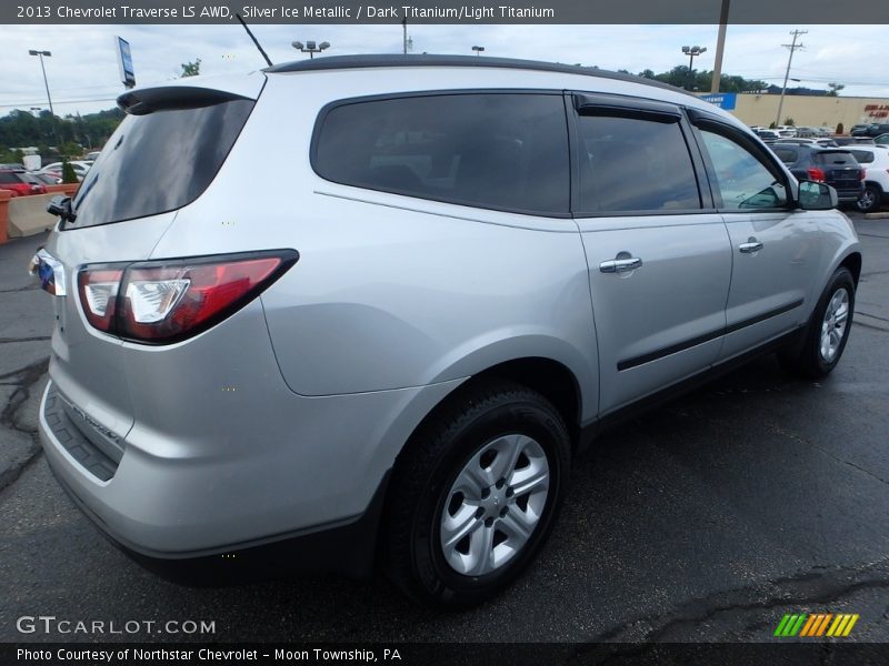 Silver Ice Metallic / Dark Titanium/Light Titanium 2013 Chevrolet Traverse LS AWD