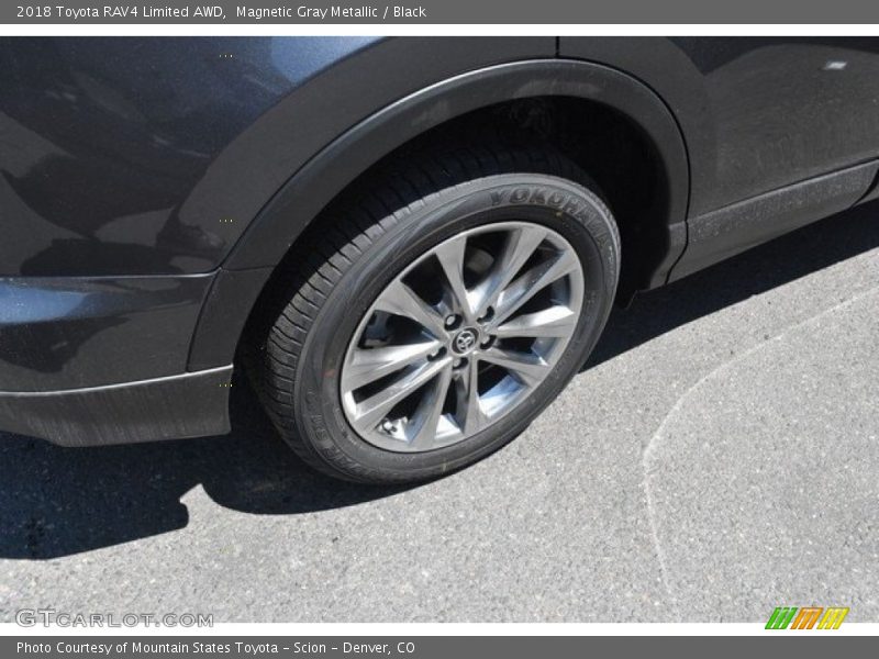 Magnetic Gray Metallic / Black 2018 Toyota RAV4 Limited AWD