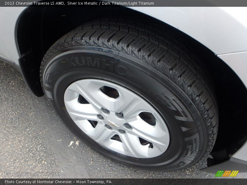 Silver Ice Metallic / Dark Titanium/Light Titanium 2013 Chevrolet Traverse LS AWD