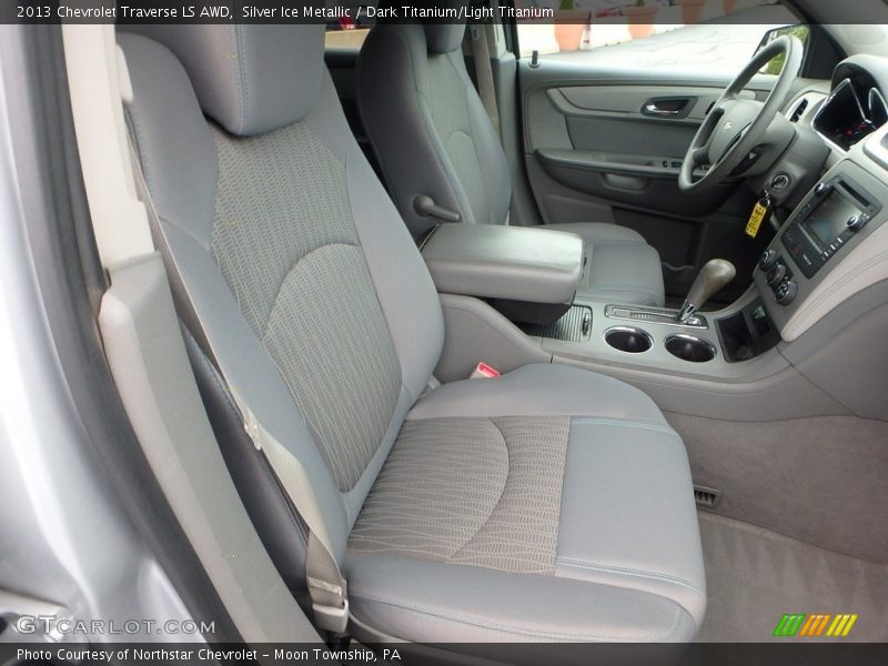 Silver Ice Metallic / Dark Titanium/Light Titanium 2013 Chevrolet Traverse LS AWD