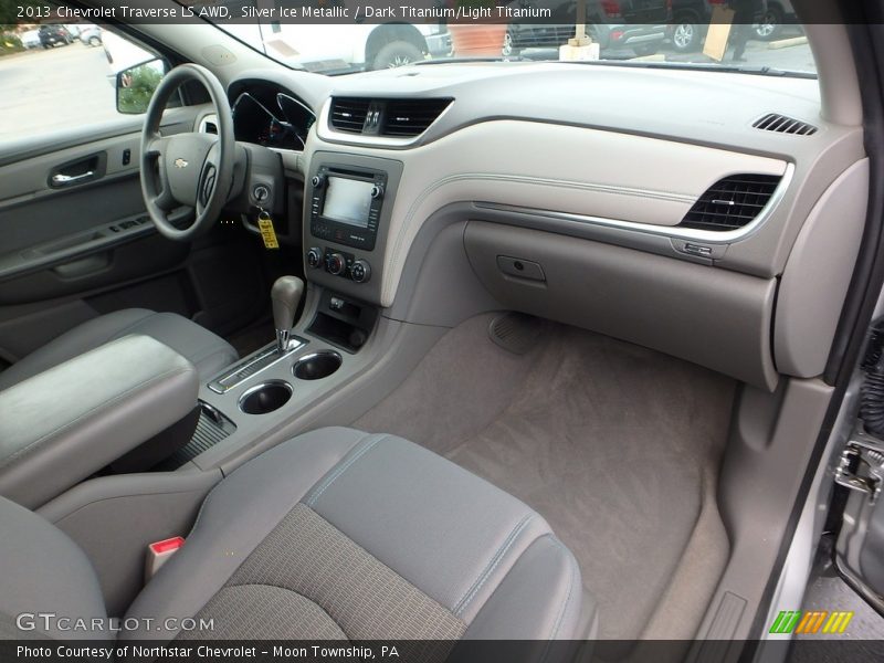 Silver Ice Metallic / Dark Titanium/Light Titanium 2013 Chevrolet Traverse LS AWD
