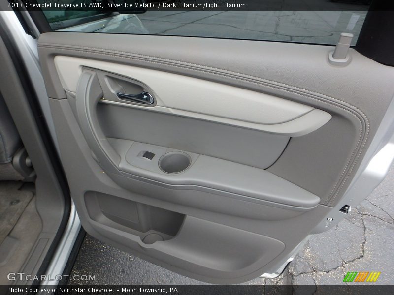 Silver Ice Metallic / Dark Titanium/Light Titanium 2013 Chevrolet Traverse LS AWD
