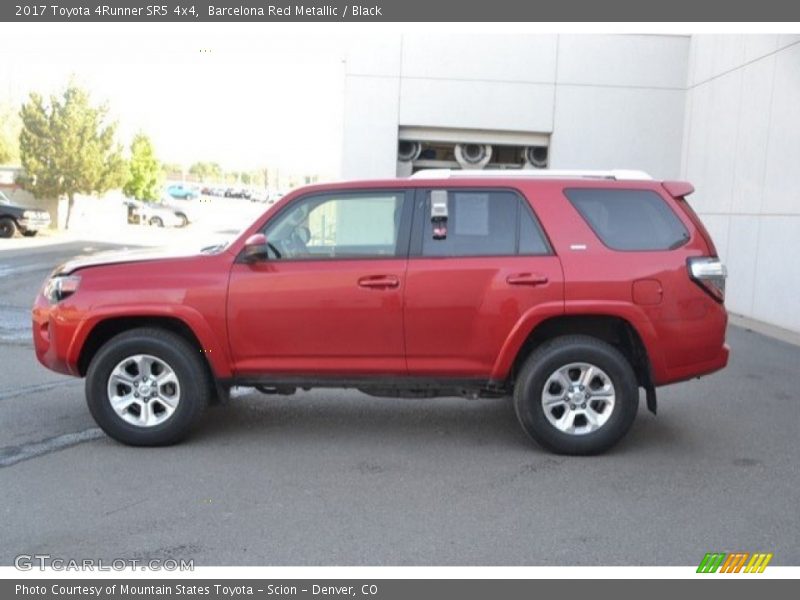 Barcelona Red Metallic / Black 2017 Toyota 4Runner SR5 4x4