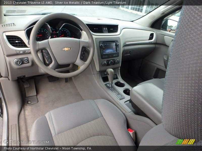 Silver Ice Metallic / Dark Titanium/Light Titanium 2013 Chevrolet Traverse LS AWD