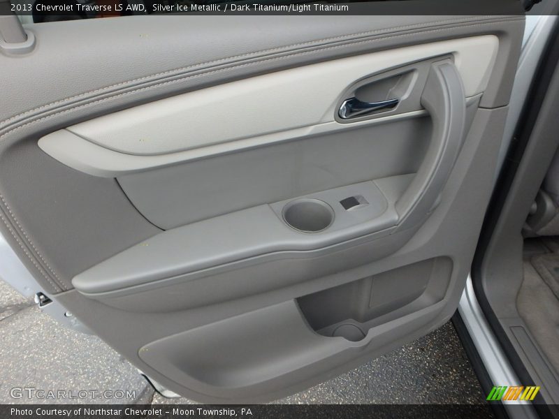 Silver Ice Metallic / Dark Titanium/Light Titanium 2013 Chevrolet Traverse LS AWD